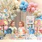 Gender Reveal Decorations Party Set - 176pcs Pink and Blue Balloons Arch Kit, Baby Box with Letters(BABY) for Baby Gender Reveal Decor Party Supplies Boy or Girl Baby Shower Revelacion Genero Backdrop